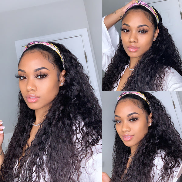 Wet And Wavy Affordable Headband Wig (Get Free Trendy Headbands)