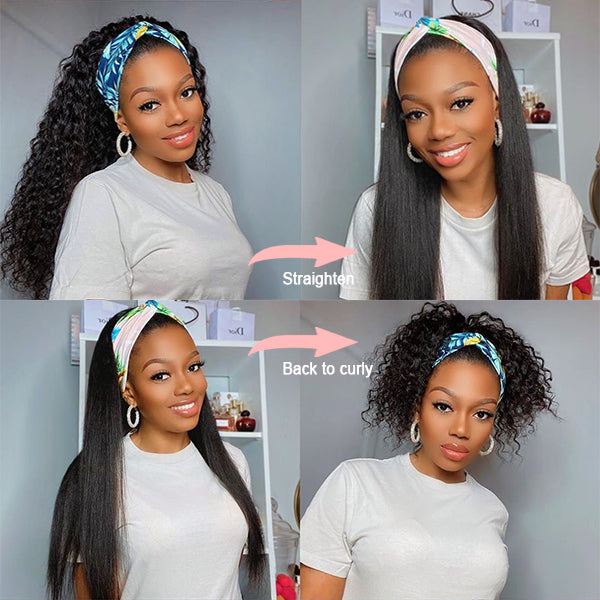 Wet And Wavy Affordable Headband Wig (Get Free Trendy Headbands)